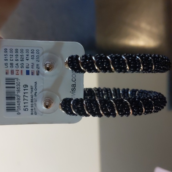 Lovisa Black & Gold Twist Earrings - Picture 3 of 4